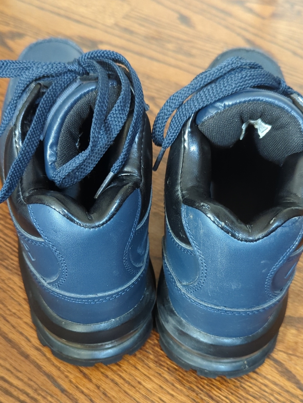 Mountain Gear Leather D-Day 2 Blue Hiking Rugged Outdoor Cushioned Boots Sz 12 - Picture 9 of 11